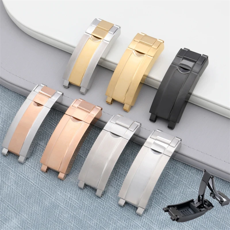 

Watch Band Slider Clasp For Rolex Strap Fold Buckle For DAYTONA SUBMARINER GMT Yacht-Master Fine-tuning Pull Button 16x9mm