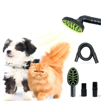 TCF-Kit per toelettatura animali domestici, attacco per aspirapolvere per spazzole per cani, spazzola con spazzola per spargimen