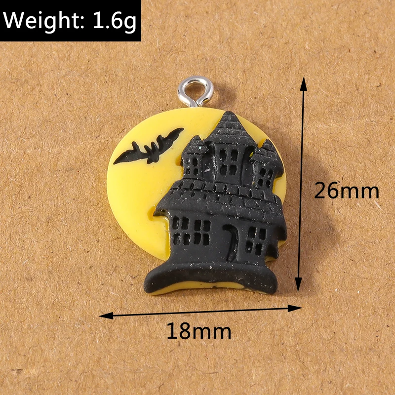 10 teile/los niedlichen Emaille Katze Charms Halloween Kürbis Anhänger Charme für Schmuck Herstellung Ohrringe Halskette DIY Armband Zubehör – Detail 1