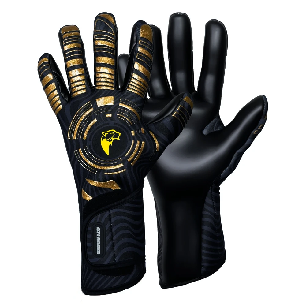 Latex Football Goalkeeper Gloves Wrist Strap Kids Adults Anti-Slip High Quality Soccer Strong Grip Match Training Goalie Glove