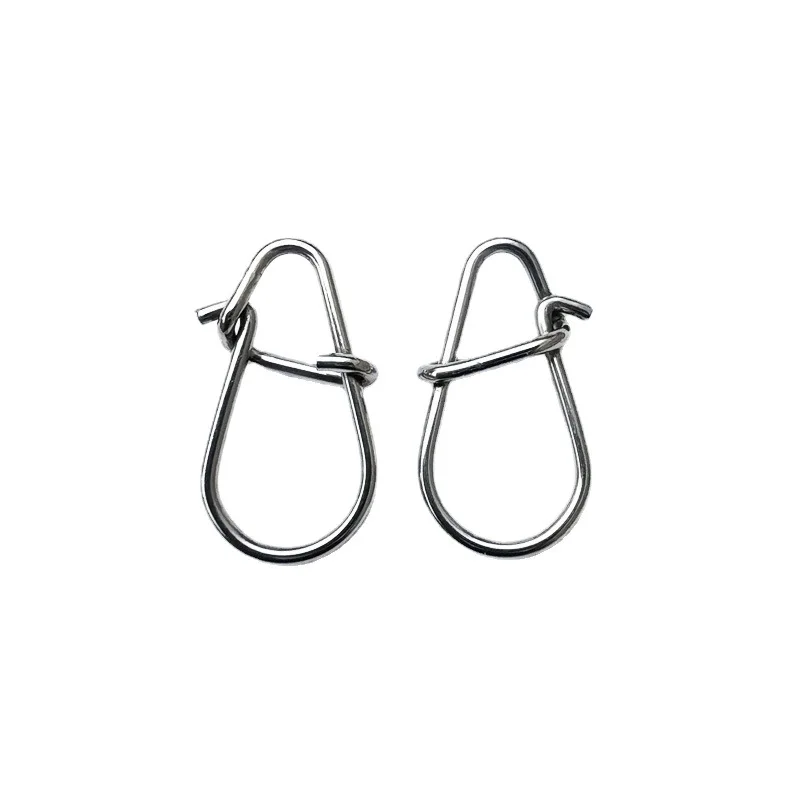 50Pcs Gourd Pin Stainless Steel Hook Swivel Solid Rings Safety Snaps fast Clip Lock Snap Connector Fishing Tool fishing tool