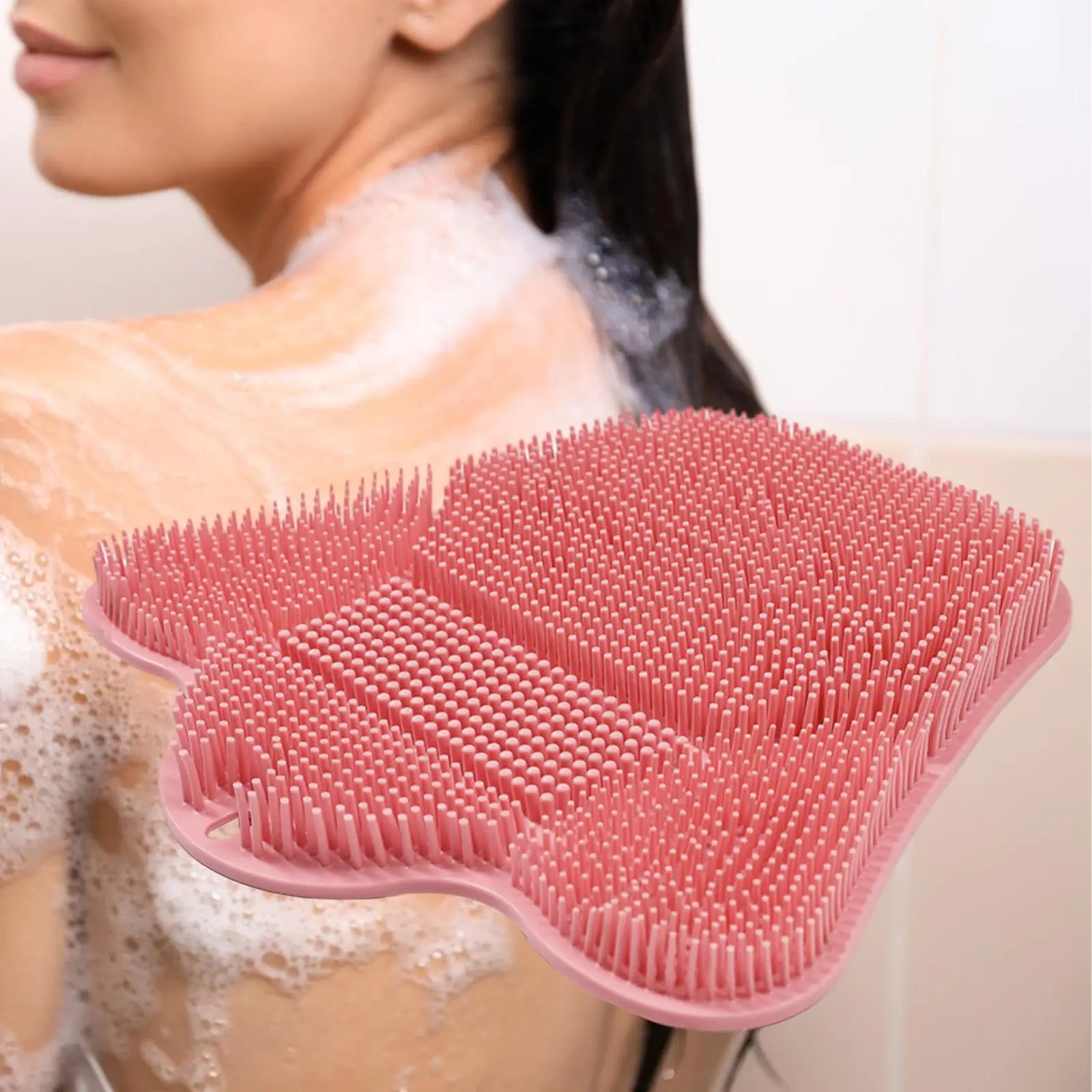 Foot Back Scrubber for Shower with Suction Cups Accessory Sturdy Comfortable