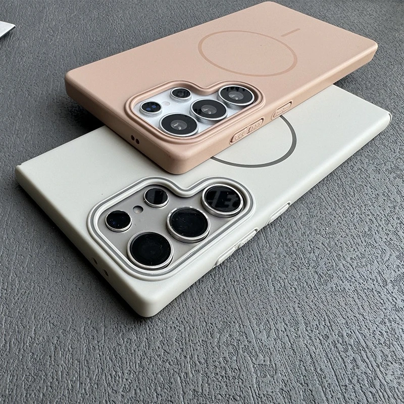 Luxury Slim Matte MagSafe Shockproof Phone Case - Solid Color