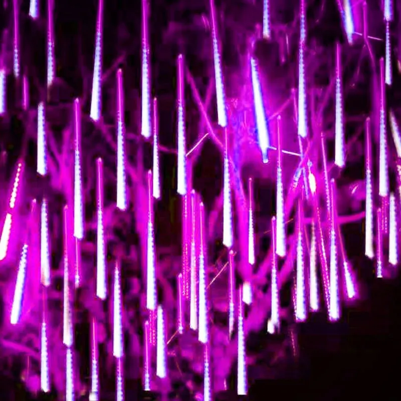 

32/24/16/8Tubes LED Meteor Shower Holiday Light Outdoor Waterproof Fairy Lights for Garden Street Garlands Christmas Decorations