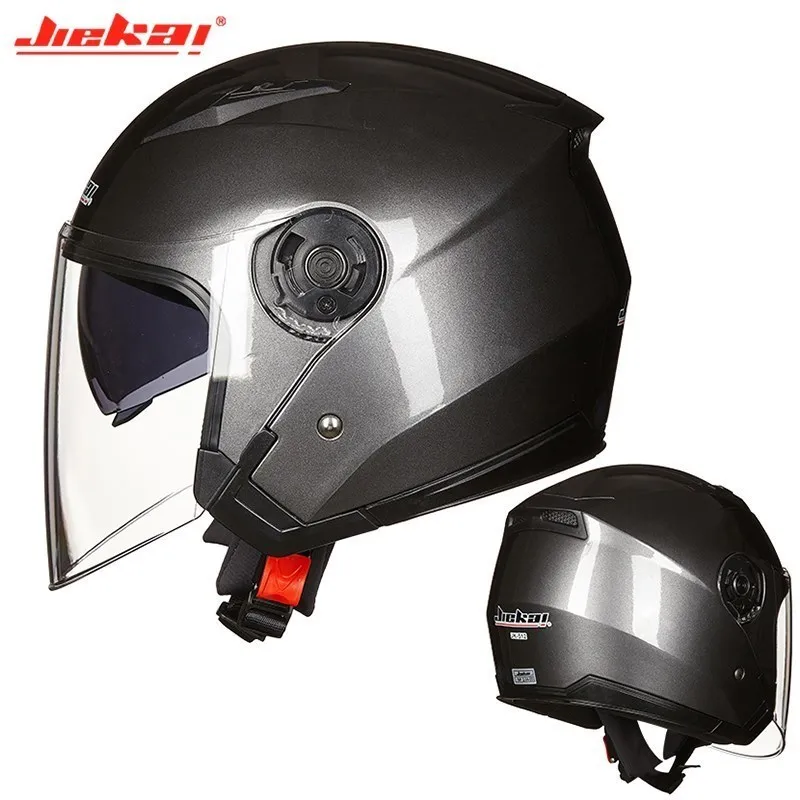 Men Motorcycle half Helmets Dual Lens Scooter Moto Helmet Casco vespa village Riding capacete de moto motocross Helmets images - 6