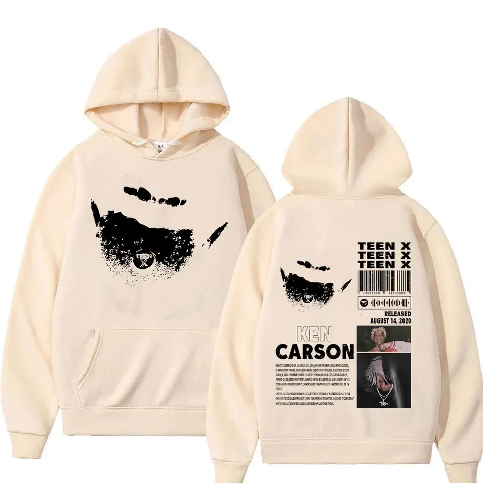 Rapper Ken Carson Teen X Music Album Double Sided Print Hoodie Rap