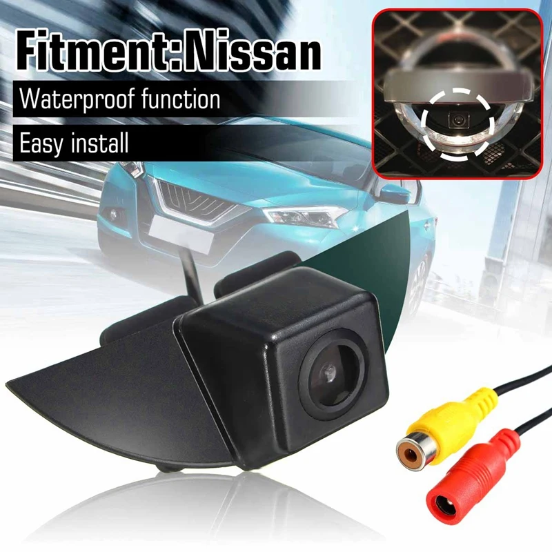 170 градусов IP68 CCD логотип автомобиля объектив камеры Переднего Вида для Nissan Tiida