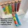 Wishing Glass Bottle 48 PCS 22*100mm Wedding Glass Tube Cork Stopper Mini Decorative Small DIY Jars Vials Tiny glass Bottles 4