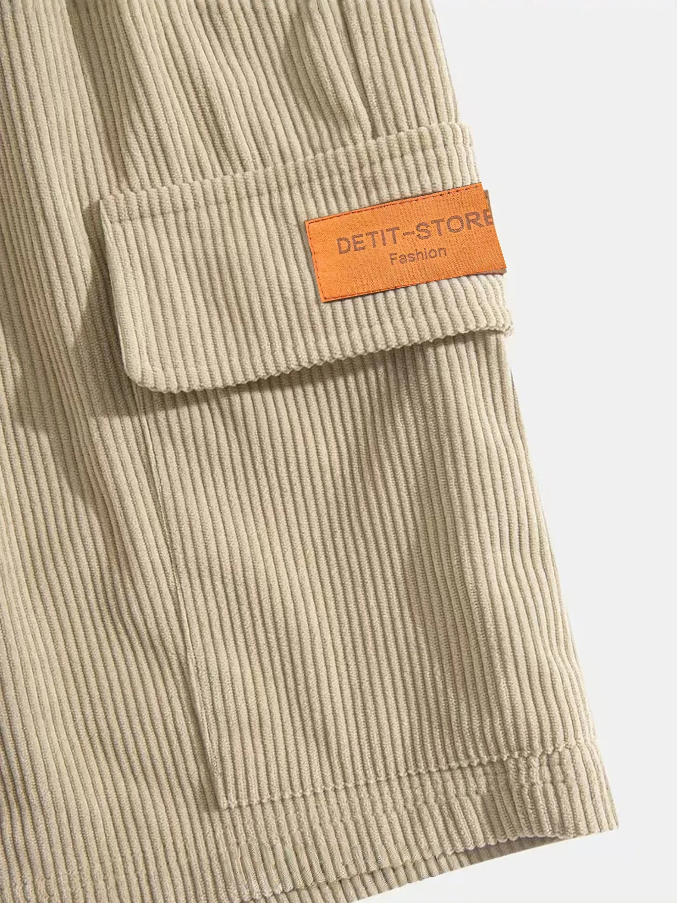 Corduroy Men's Breathable Casual and Sports Shorts with New Fashionable Textured Fabric