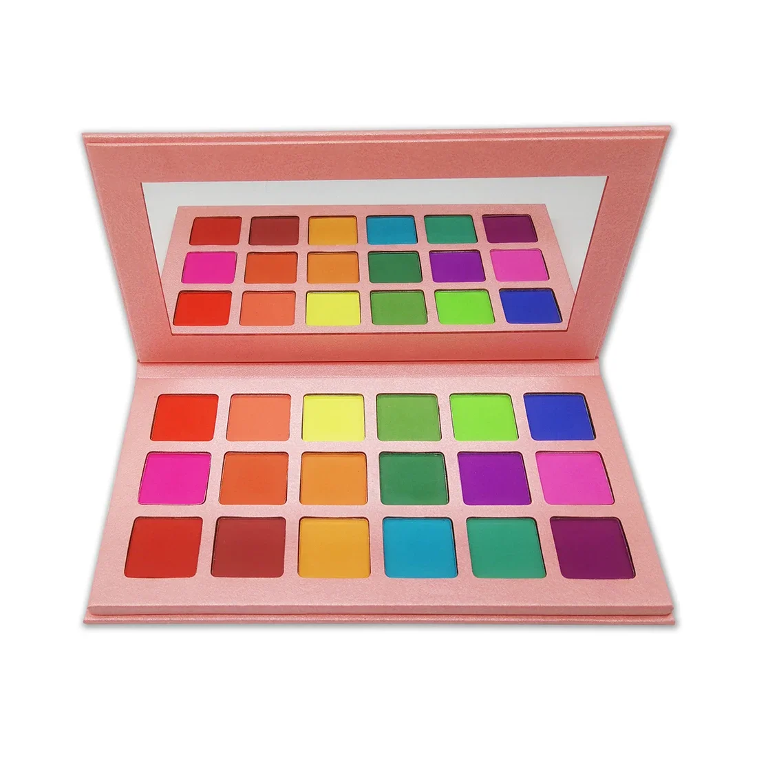 15 Colors Vegan Powder Eye Shadow Palette Private Label Pink Eyeshadow Pallete Glitter Makeup Wholesale Custom Logo 3