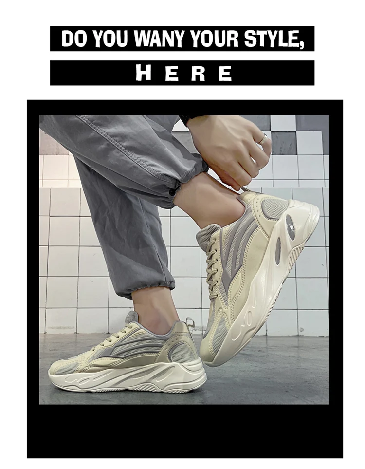 Mode maille décontracté Lac-up hommes léger vulcaniser chaussure marche baskets homme course chaussures de sport_voghion.com