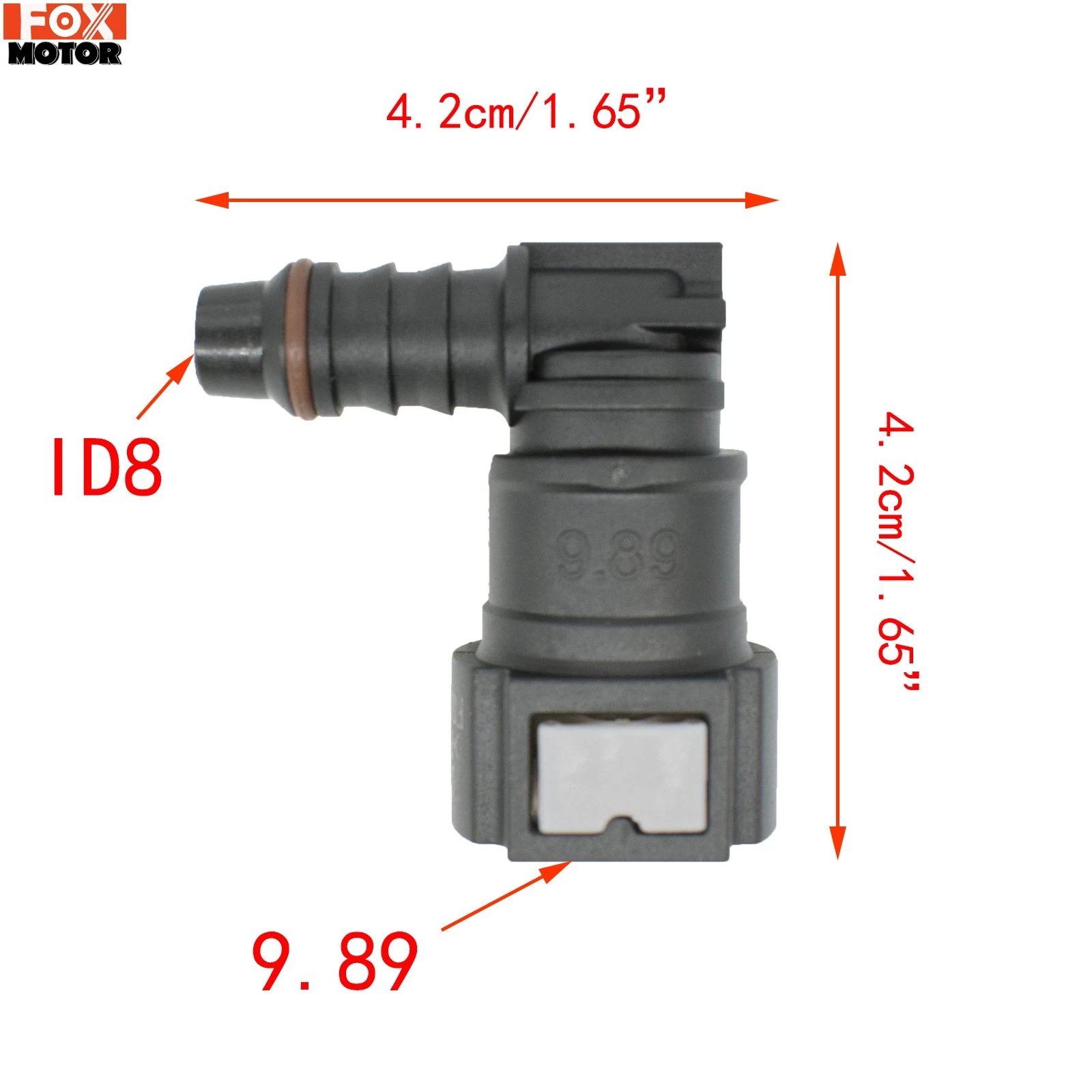 Hose Coupler 9.89 8mm Car Fuel Line Elbow Hose Coupler Nylon Motorcycle Hose Coupler Quick Release Connect Connector Car Accessories Fitting