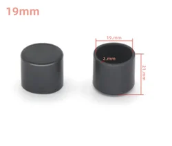 Round Furniture Foot Caps - Anti-Slip Silent Rubber Leg Pads for Wooden Floors (24 PCS) (19mm)