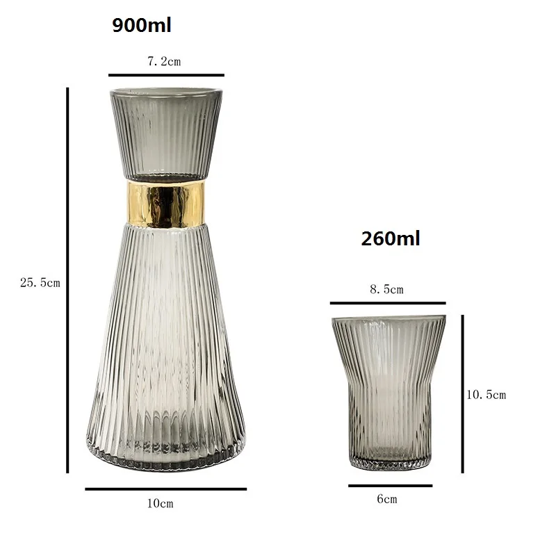 Pichet à Eau en Verre avec Couvercle
