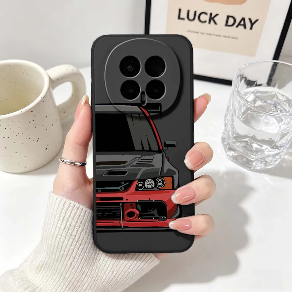 Sleek Black JDM Sports Cars Phone Case