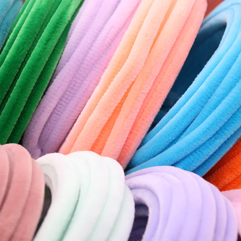 1M Velvet Twist Wire Strip Plush For DIY Flower Craft Ornament Hairpin Jewelry Making Clothing Accessories Handmade Felt Strip