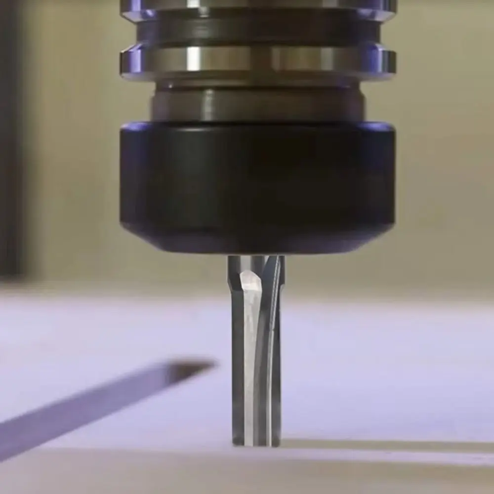 CNC Tool Carbide Straight Slot Milling Cutter 3.175mm Shank Silver End Mill 2 Flute End Mill Woodworking