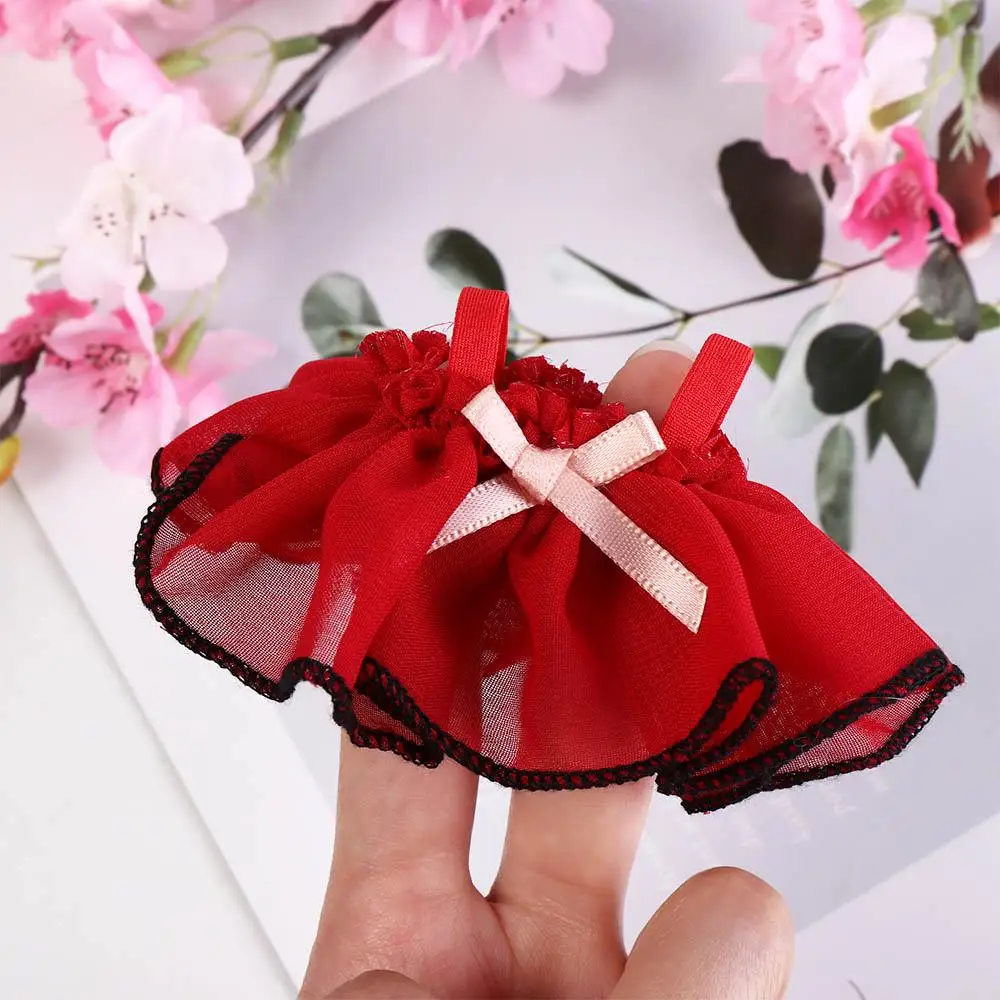 Clothes Princess Dress 10CM Clothes Lace Cloth Multi Color 12BJD Accessories Suspenders With Black Trim Girls