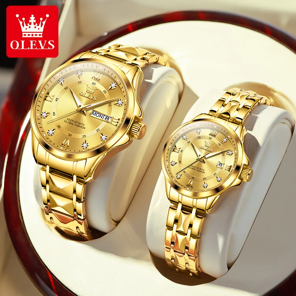 olevs-original-luxury-brand-couple-watch-dual-calendar-gold-stainless-steel-quartz-watch-men-and-women-waterproof-luminous