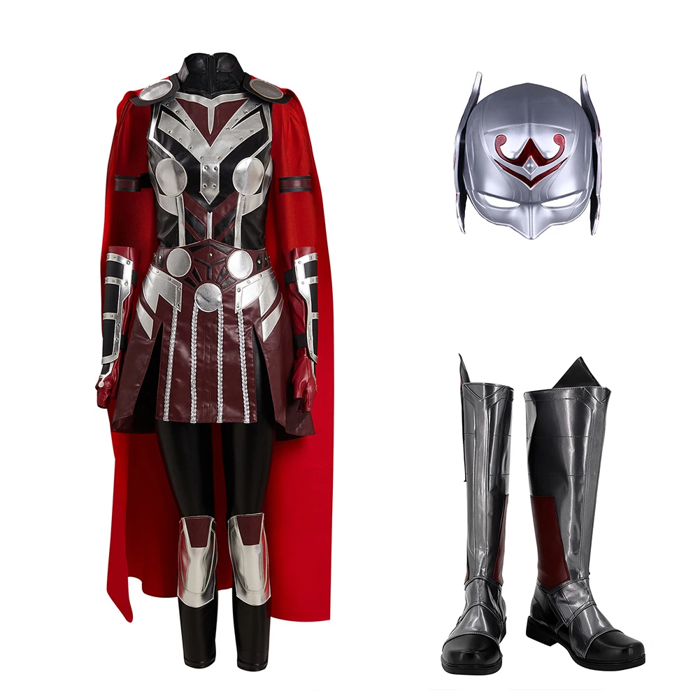 Jane Foster Costume Thor: Love and Thunder Mighty Thor Cosplay Costume  Shoes Takerlama, image size:1001x1001