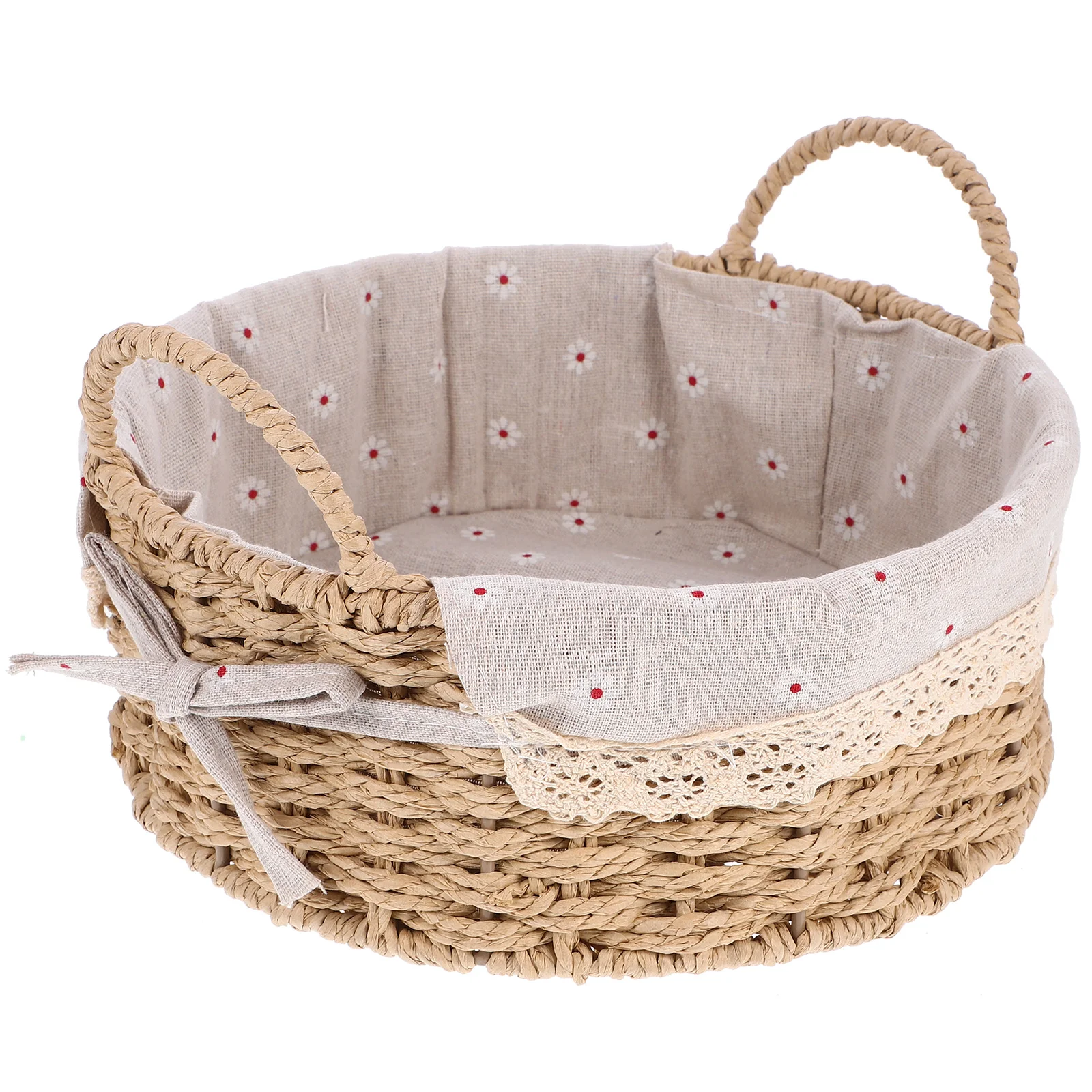 

Storage Basket Large Shallow Woven Baskets For Shelves Bins Decorative Paper Rope Toy