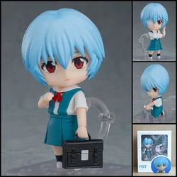 Rei Ayanami Neon Genesis EVA Q Style Collectible Anime Figurine - Articulated Action Figure with Face Swap Feature (1197)