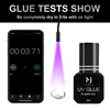 UV Eyelash Glue Waterproof Cosmetic Glue Eyelash Extension Products Dry Quickly 1 Second Lasting 100 Days UV Glue 5ml for Lash 2