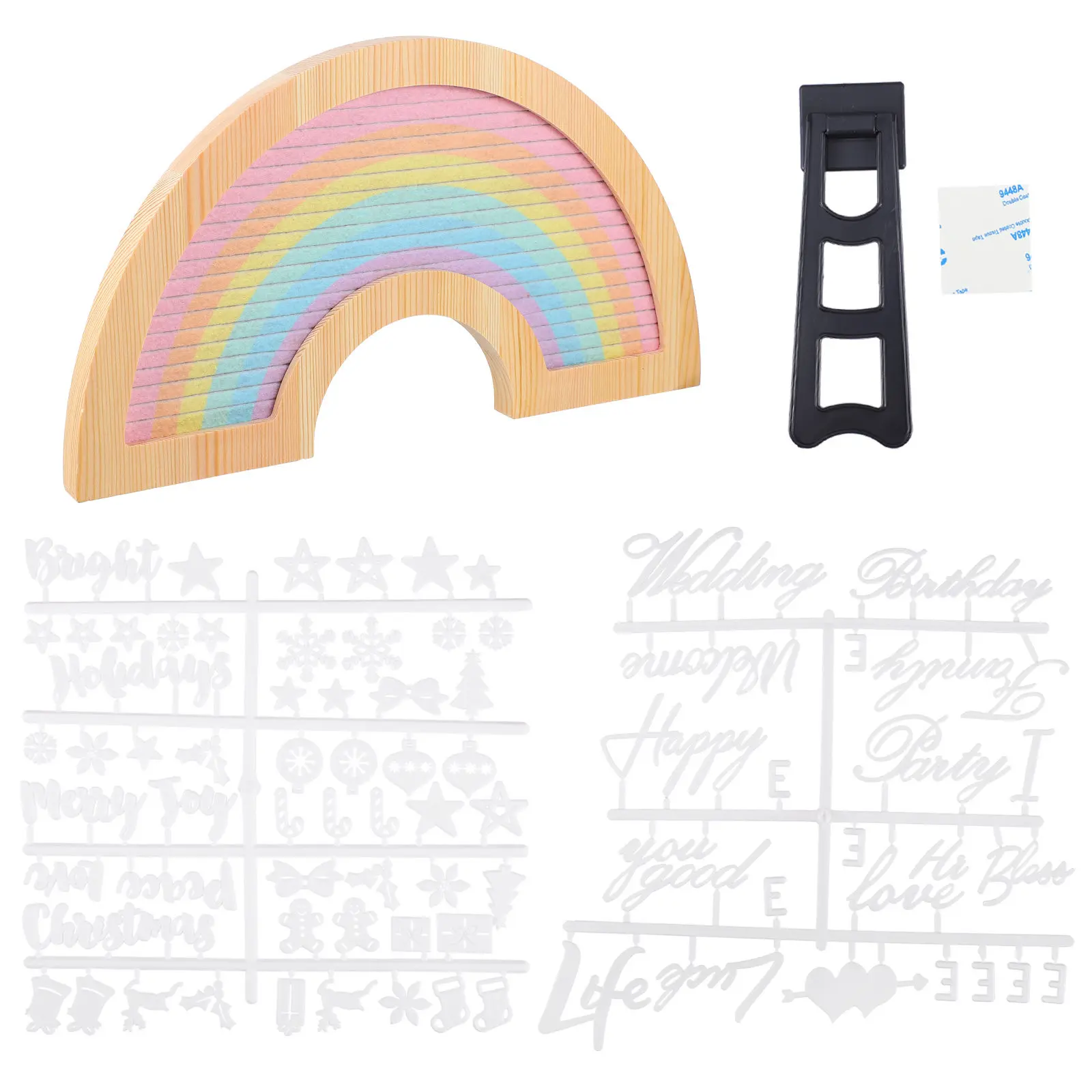 1 세트 DIY 레터 보드 그루브드 펠트 표면 변경 가능한 메시지 어린이 교실 교육을 위한 경량 메시지 보드 장식