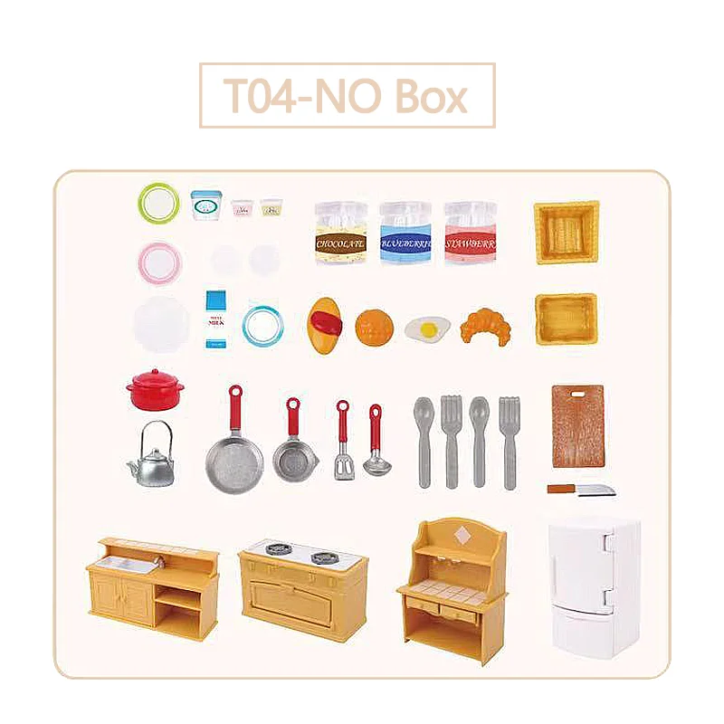Miniature Dollhouse Forest Family Kitchen Pot Set - Children's Gift Collection