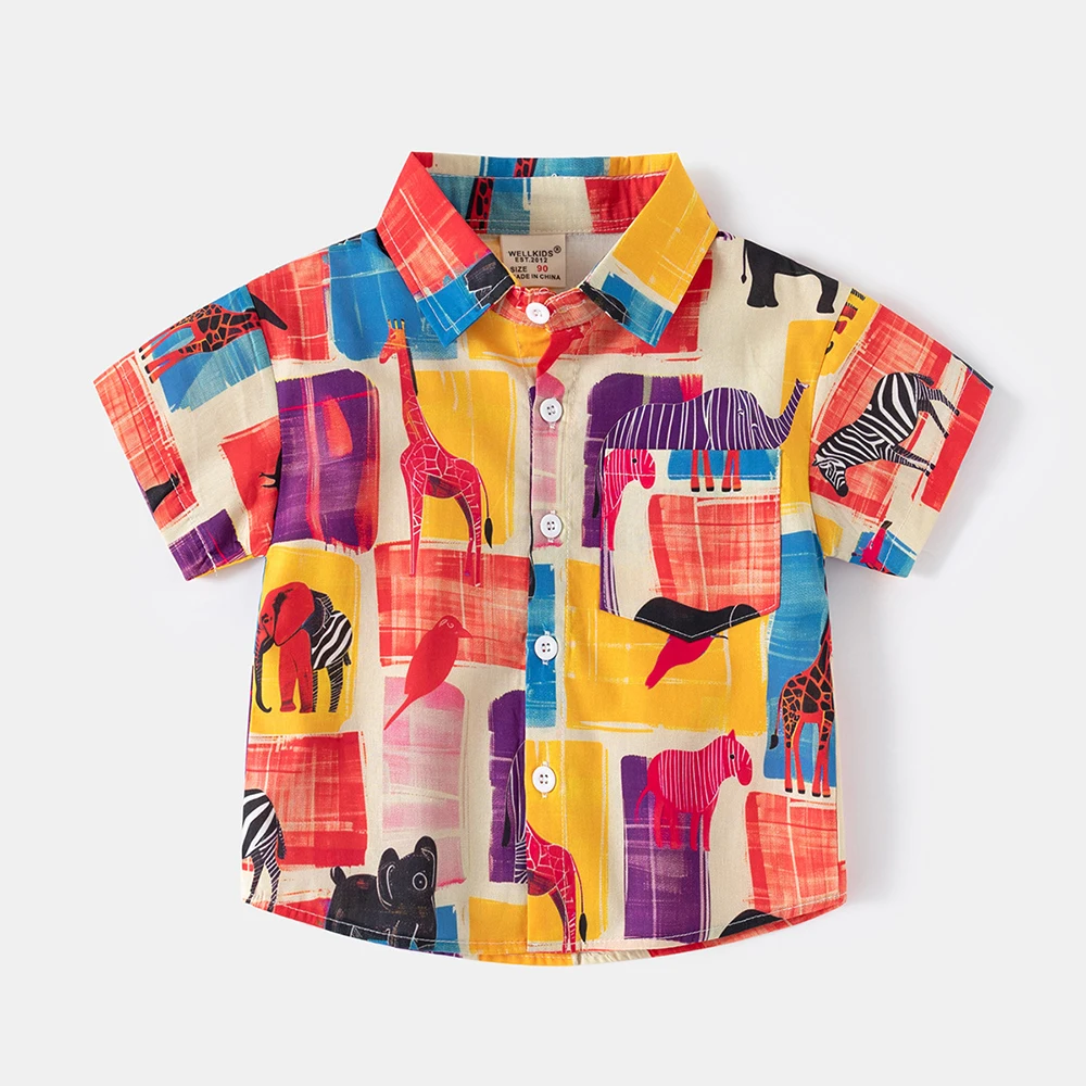 Baby Boys Girls Fashion Short-sleeved Shirts,boys shirts,kids shirts