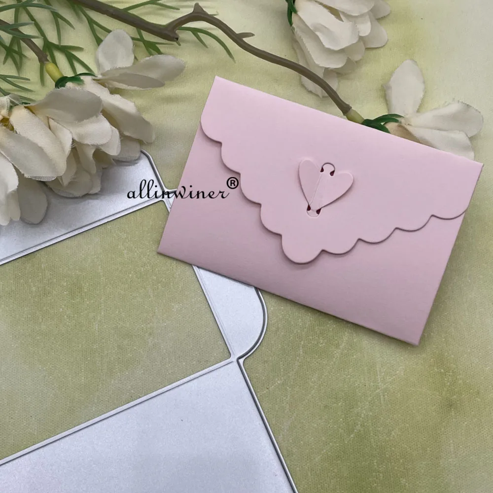 봉투 장식 금속 절단 다이 스텐실 DIY Scrapbooking 앨범 종이 카드 엠보싱을위한 다이 컷