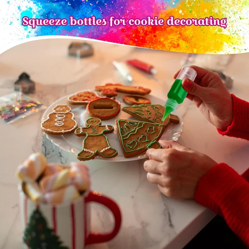 1.7 Oz Plastic Squeeze Bottles For Paint Crafts Empty Sand Art Supplies With Leak-Proof Top Caps Writer Bottles For Arts A