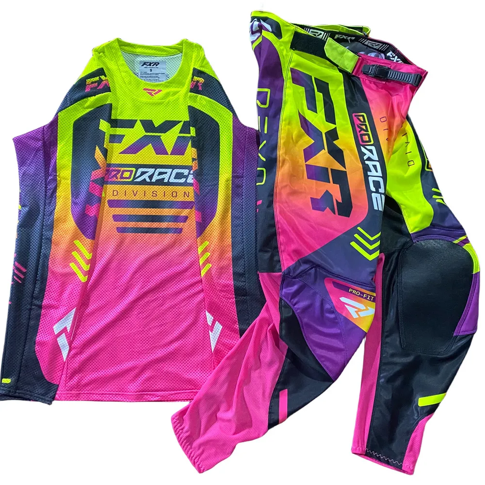 FXR off-road vehicle suit riding suit set men's breathable off-road motorcycle racing customization motocross gear set