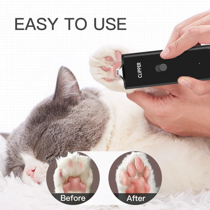 Dog Hair Trimmer Small Dog Hair Clipper USB Rechargeable Pets Trimmer Cat Shaver Cutting Machine Puppy Carving Grooming Haircut Kit Low Noice