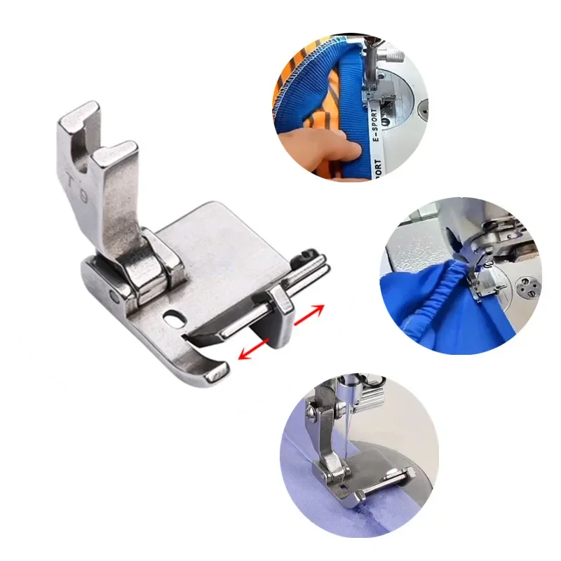 T9 Universal Presser Foot of Industrial Sewing Machine Accessories Flat Car Adjustable Folded Trouser Legs Sew Collar Webbing