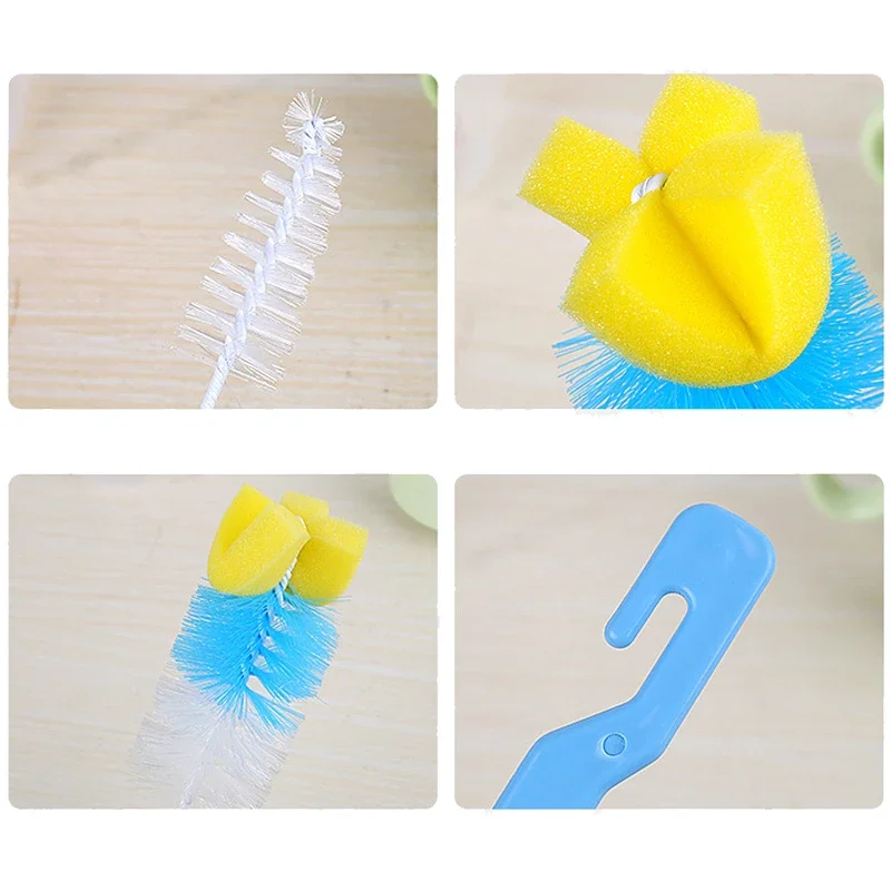 Baby Milk Bottle Cup Cleaner Pacifier Brush 360 Degree Cleaning Tool 2Pcs/set bottle brush,bottle cleaning brush,cleaning brush,cleaning brush set