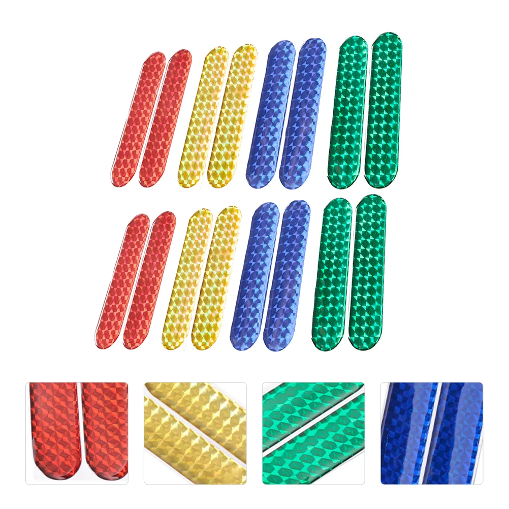 

4 Pairs Car Door Anti-collision Sticker Warning Reflective Night Decal Stickers