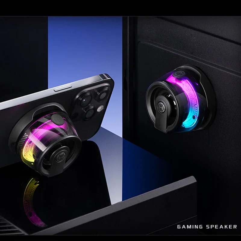 EDIFIER G100 무선 블루투스 스피커, 마그네틱 휴대용 소형 고사운드 컴퓨터, RGB 조명 스피커, 가정용 데스크탑 노트북
