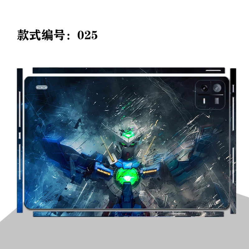 Pre-cut Customize Style 1PCS Back Skin+Side Skin Vinyl Sticker Case Cover Protective Film For Xiaomi Pad 6 Pro 5