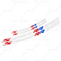 Silver Red Blue