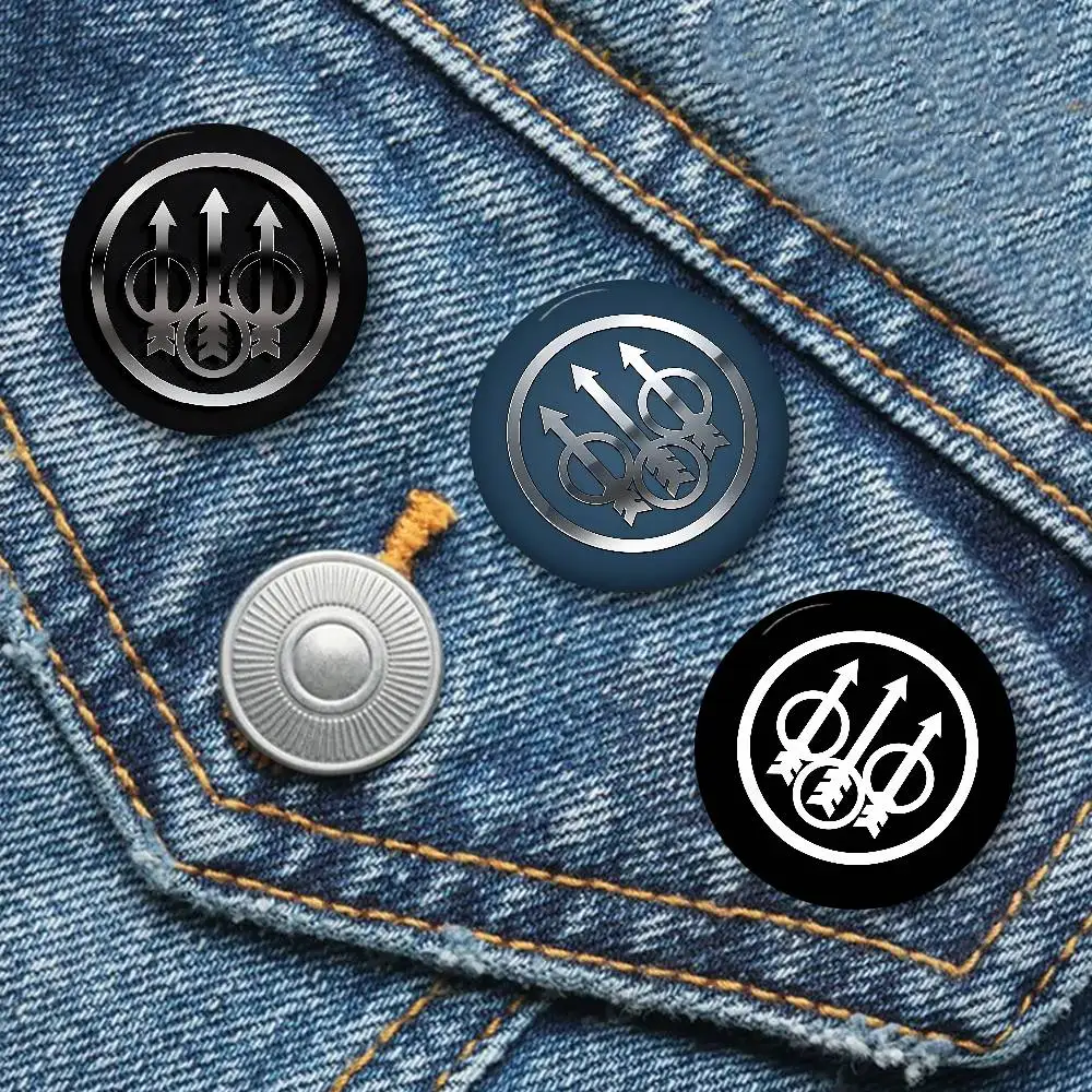 Customizable BerettaS Logo Button Pins – Cute & Creative Badge Jewelry Decor Gifts