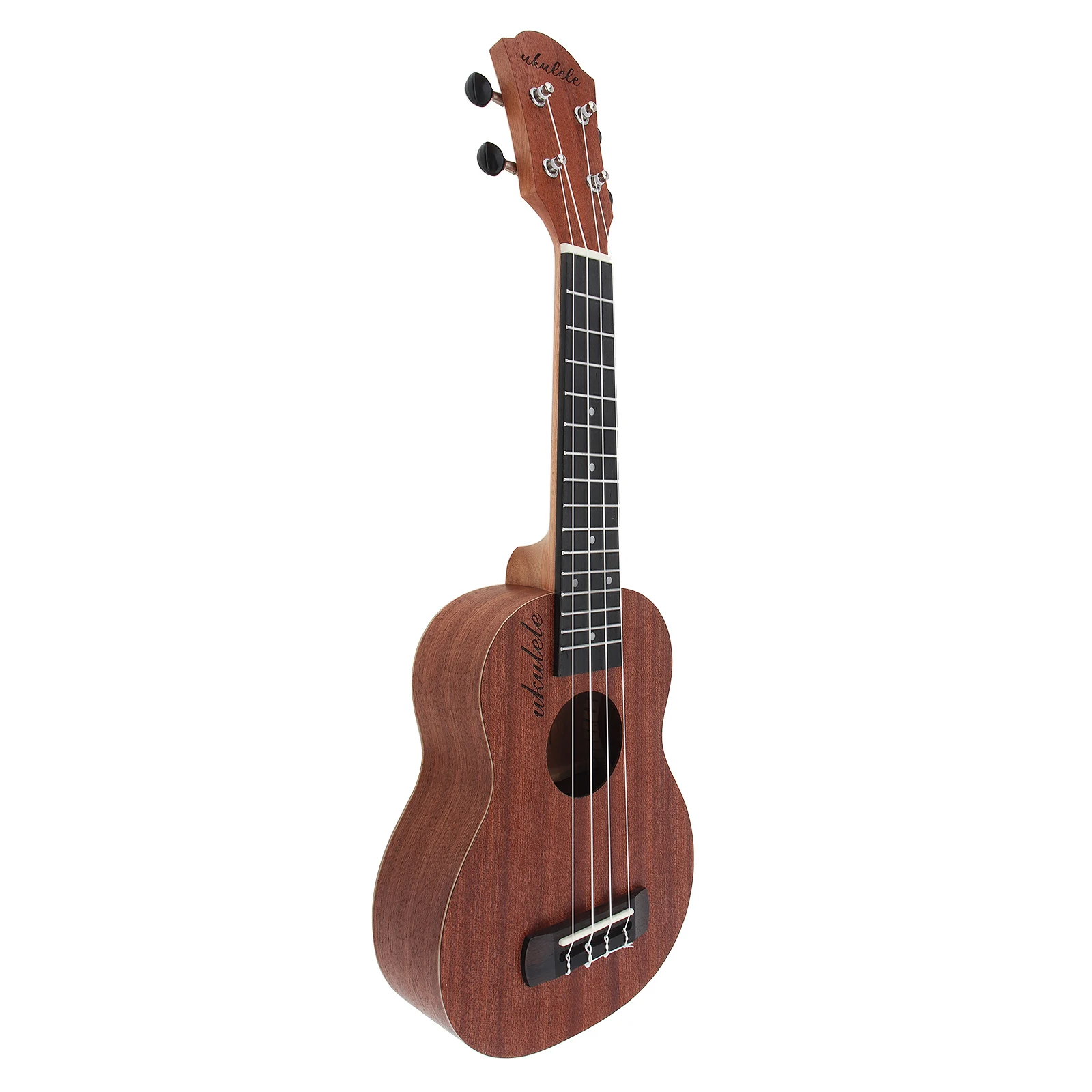 High Quality 21 Inch Soprano Ukulele / Bag Sapele Wood 15 Fret Four Strings Hawaii Guitar String Musical Instrument