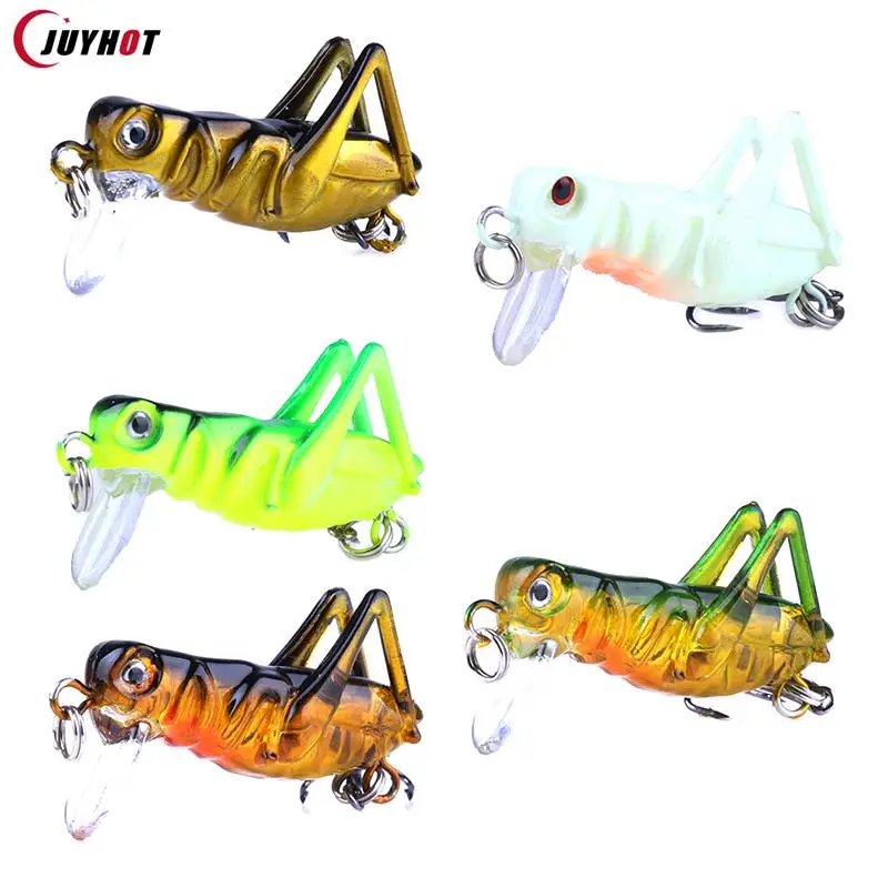 

Simulation Artificial Grasshopper Lure Realistic Fake Bait Insect 35mm 3g Mini Cricket Insect Hard Bait Freshwater Fishing Lure