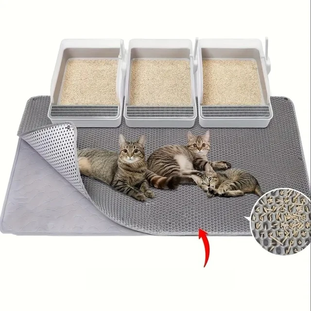 Absorbent Cat Litter Mat Anti Splash Anti Flaking Design Deodorant Toilet Rug for Clean and Tidy Home Environment Absorbent Cat Litter Mat Anti Splash Anti Flaking Design Deodorant Toilet Rug for Clean and Tidy Home Environment