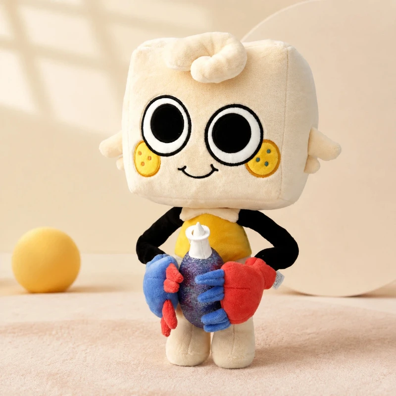 Adorable Deluxe Plush Toy with Magnetic Accessories - Soft and Cuddly Home Decor Gift