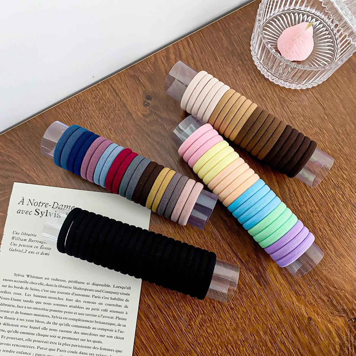 

20pcs Thicken Colorful Basic Nylon Hair Ties for Girls Ponytail Hold Scrunchie Rubber Band Kid Fashion Baby Hair Accessories