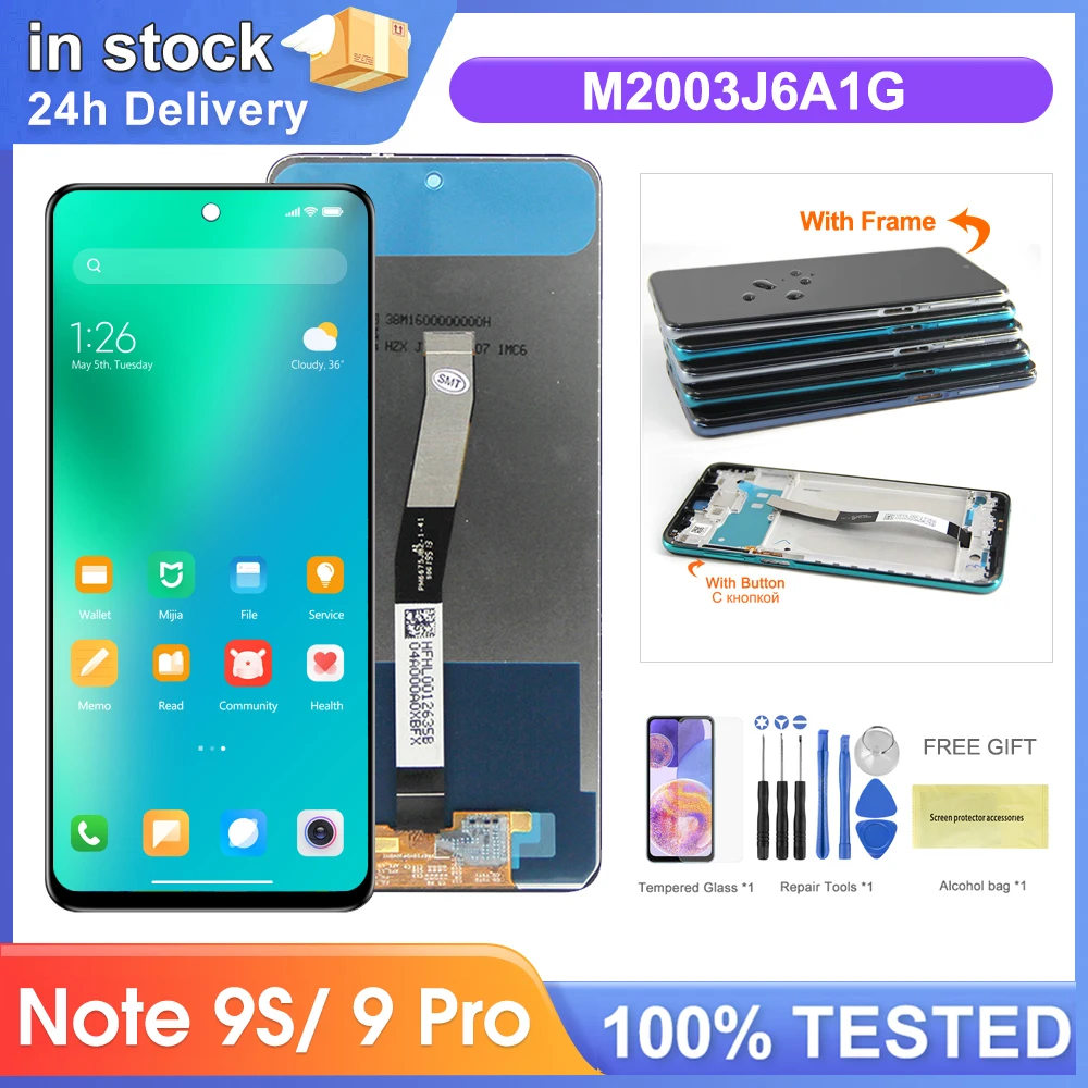 Xiaomi Redmi Note 9S Lcd Ekran Dokunmatik SÜPE