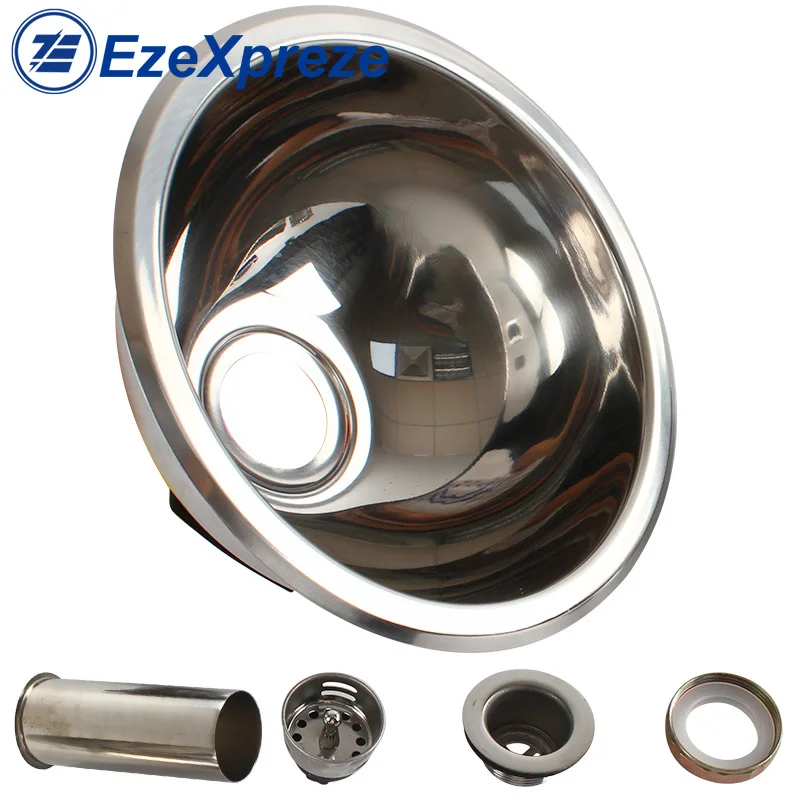 RV Stainless Steel Hand Wash Basin Sink Round boats and yachts Caravan Motorhomes Camper trailer Accessories genuine marine r20 protected inflatable boat fenders pvc ship anti collision ball for yachts boats inflatable fender accessories