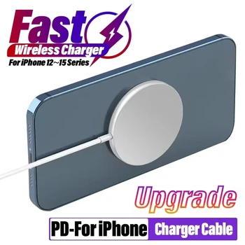 20W Fast Magnetic Wireless Charger Pad Stand For iPhone 15 14 13 12 Pro Max Mini Phone Chargers PD Type C Charging Dock Station 1