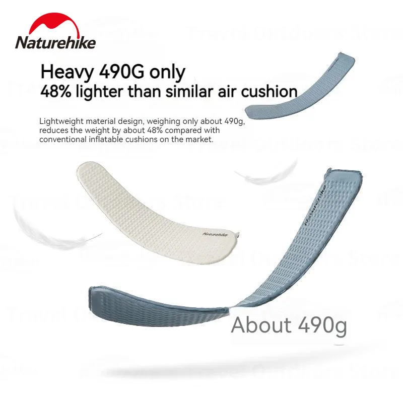 Naturehike Ultralight 490g Single Automatic Inflatable Air Mat Moistureproof Portable Waterproof Camping Mattress Sleeping Pad inflatable mattress,camping mattress